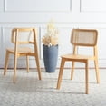 thumbnail image 3 of SAFAVIEH Luz Contemporary Cane Dining Chair, Natural, Set of 2, 3 of 14