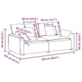 thumbnail image 2 of vidaXL Modular Sofa Dark Grey, 2 of 6