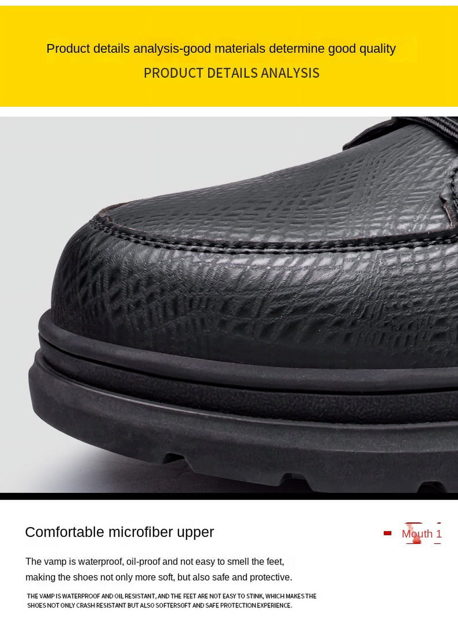 YAZI Steel Toe Boots for Men Women Indestructible Steel Toe Shoes