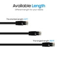 thumbnail image 6 of Cmple - Cat5e Ethernet Patch Cord, RJ45 Internet Network Cord, Cat5e Cable, UTP LAN Wire, Ethernet Cat5e Cable for Consoles, Router, TV, Modem - 50 Feet, Black, 6 of 7
