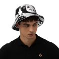 thumbnail image 4 of Fotbe Seamless Pattern Cute Panda Sombrero Tipo Pescador con Estampado – Sombrero de Sol de Algodón de Moda para Playa, Golf, Pesca, 4 of 6