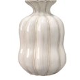 thumbnail image 3 of 19 Inch Ceramic Coastal Table Lamp with Curved Base, White, 3 of 4