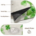 thumbnail image 6 of Round Rugs 3.3 Ft, St. Patrick's Day Non Slip Area Rugs for Kitchen Bedroom Entryway, Watercolor Lucky Clovers Green Rustic Washable Carpet Runner Rug Floor Mats for Bedroom Home Decor, 6 of 8