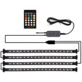 thumbnail image 1 of Tira de luces LED para coche de 72 LED, lámpara de control remoto con aplicación Bluetooth, múltiples modos de bricolaje, luces decorativas debajo del tablero, USB, 1 of 5