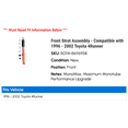thumbnail image 2 of Front Strut Assembly - Compatible with 1996 - 2002 Toyota 4Runner 1997 1998 1999 2000 2001, 2 of 2