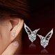 thumbnail image 3 of Rhinestone Ear Stud Earrings Jewelry Gift Womens Girlswhite, Purple2 Pairs, 3 of 4