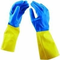 Big Time Products Soft Scrub Cleaning Glove - Household Use - Large, Yellow