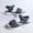 Blue, variant on Tbopshirt Womens Wedge Sandals Summer Open Toe Solid Color Wedge Heels with Arch Support Beach Vacation