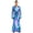 Blue, variant on Men's Hippie Rompers 70's Disco Dance Jumpsuit Patchwork Metallic Shiny Bell Bottom Party Raves Blue S