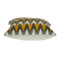 thumbnail image 3 of Parkland Collection Toki Gray and Orange Throw Pillow, 3 of 10