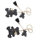 thumbnail image 5 of Llavero de oso Bling Bling 2 piezas de cuero lindo, 5 of 12