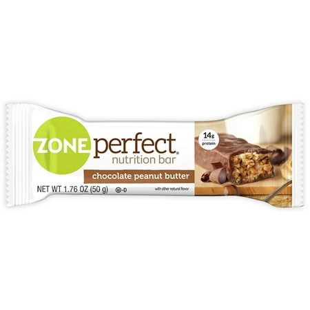 ZonePerfect Nutrition Bar, Chocolate Peanut Butter, 14g Protein, 10 Ct