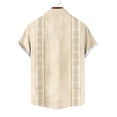 thumbnail image 6 of Workout Shirts for Men Big and Tall,Men Cuban Guayabera Shirts Linen Short Sleeve Button Down Cotton Mexican Beach Wedding Shir, 6 of 6