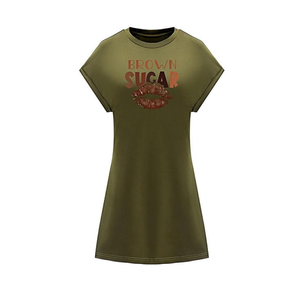 Vestido de verano para mujer, traje ligero, minivestido para viaje, regalo para mujer XL
