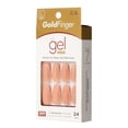 thumbnail image 5 of Ivy Kiss Gold Finger Gel Glam 24 Full Cover Press on Nails - Peach Puff - GC14, 5 of 6
