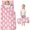 Halloween Pink Ghosts, variant on Halloween Pink Ghosts Pattern Toddler Nap Mats for Kids Preschool,50"x20" Sleeping Mat Bag or Kids,Toddler Sleeping Bag,Toddler Nap Mat or Daycare