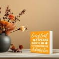 thumbnail image 6 of Zomyto 7x7 In Every Leaf Speaks Bliss to Me Fluttering from the Autumn Tree Wooden Box Sign Desk Decor, 6 of 7