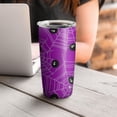 thumbnail image 4 of 20oz Tumblers Cute Spider Web Halloween Pattern Stainless Steel Vacuum Insulated Double Wall Travel Tumbler Cups Mug with Lid and Straw,Cleaning Brush for Cold & Hot Drinks, 4 of 7