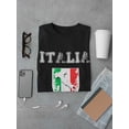 thumbnail image 3 of Italia Shield Flag Design Men T-Shirt, Male Medium, 3 of 4
