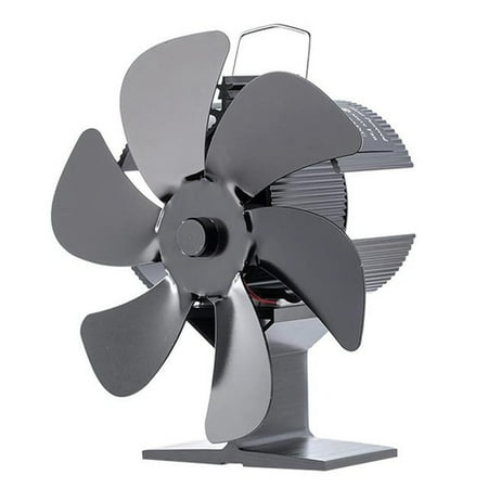 

6 Blades Heat Powered Stove Fan Home Fireplace Fan Quiet Log Wood Burner Efficient Heat Distribution Equipment