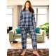 thumbnail image 4 of Pijama Afelpada Mujer Polar Pantalón Sudadera Unitalla, 4 of 5