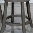 thumbnail image 4 of 24" Counter Stool, Weathered Gray Finish, French Gray Leather Seat, 4 of 4