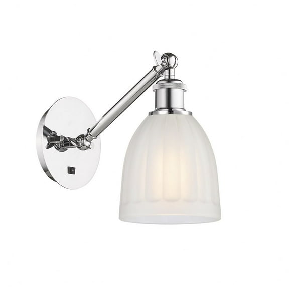 317-1W-PC-G441-LED-Innovations Lighting-Brookfield - 1 Light Wall Sconce In Art Nouveau Style-11.38 Inches Tall and 5.75 Inches Wide Polished Chrome