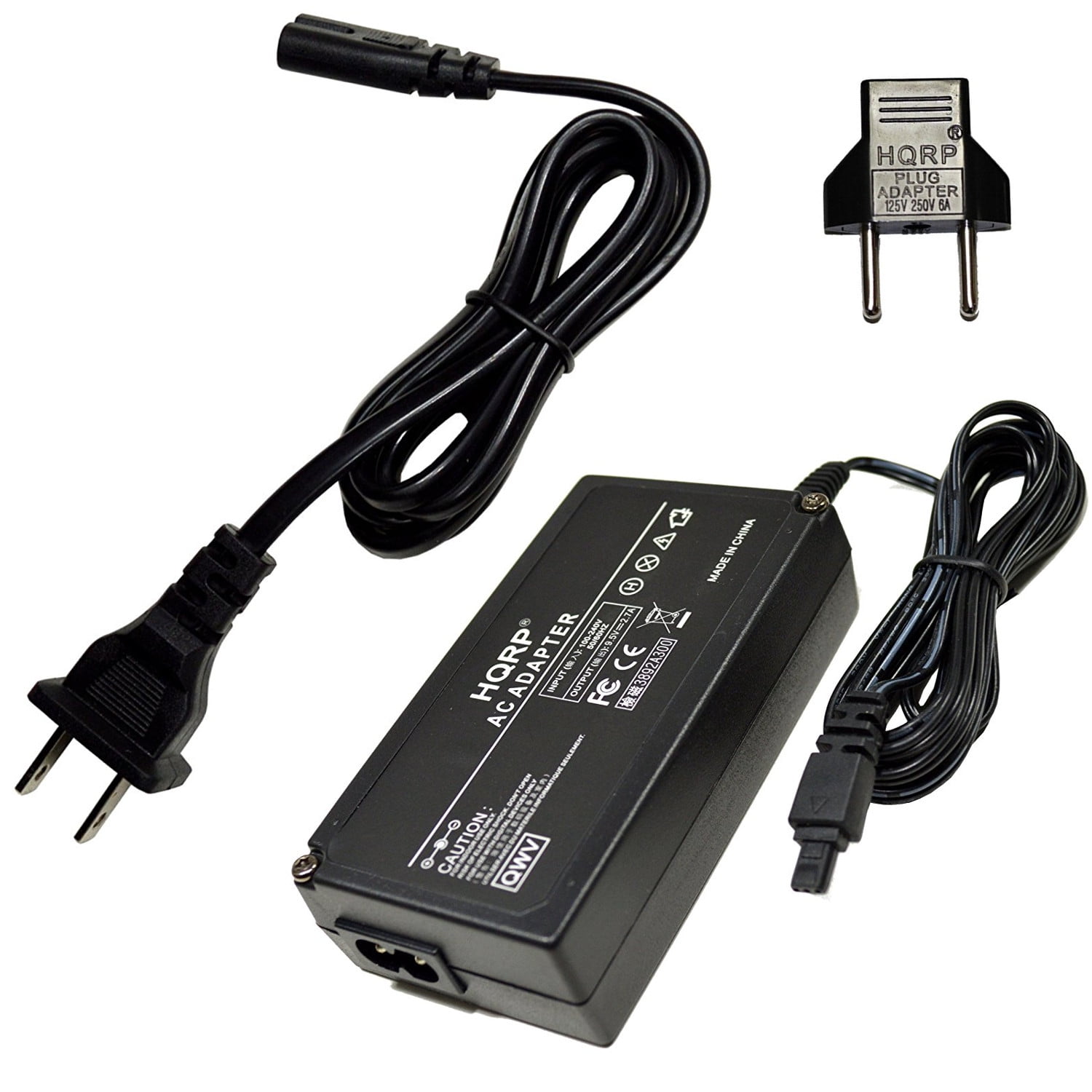 HQRP AC Power Adapter for Canon Optura ZR40 / ZR45MC / ZR50MC Camcorder