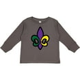thumbnail image 3 of Inktastic Fleur De Lis Mardi Gras Holiday Boys or Girls Long Sleeve Toddler T-Shirt, 3 of 5