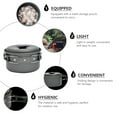 thumbnail image 2 of 1pc Camping Cookware Cooking Pot Foldable Pot Cooking Supply Camping Accessories, 2 of 6