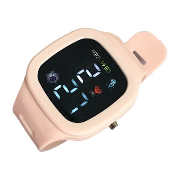 Reloj de LED para niños Seitruly Rosa claro