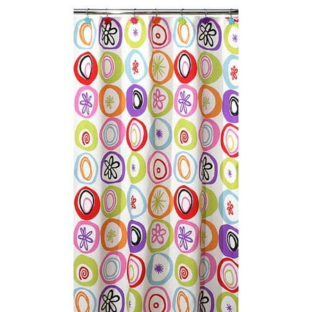 Teens' Shower Curtains & Hooks - Walmart.com All That Jazz 13 Piece Shower Curtain With Bonus Rings Set, Multi Colors - Teens' Shower Curtains & Hooks - Walmart.com