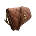 thumbnail image 4 of Tory Burch Women's Willa Glazed Chain Wallet (Dark Whiskey), 4 of 5