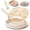 oat milk, variant on lalalark 3-in-1 Baby Suction Plate with Spoon & Fork for for Toddlers 6-36 Months,Safe Grip Dishes for Toddlers Self Feeding Training