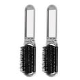 thumbnail image 4 of Shisuyan Travel Hair Brush With High Definition Mirror Silver 2Pcs 8.1In, 4 of 8