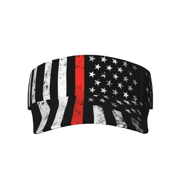 Firefighter Firefighting Flag Sport Visor Hats Sun Protection Outdoor Activity For Women Men