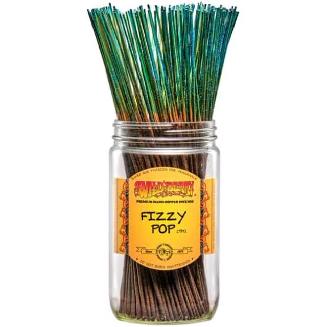 Wild Berry Incense Sticks - Fizzy Pop - Hand Dipped in The USA (100 Count) (Fizzy Pop)