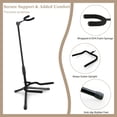 thumbnail image 2 of Soporte para guitarra EASTROCK plegable ajustable tipo trípode negro, 2 of 7