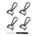 thumbnail image 1 of Uxcell Swivel Clasps Hook, ID Detachable Snap Hook with Screwdriver Black 5/8 Inch, 1 of 7