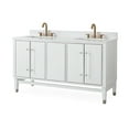 thumbnail image 3 of 60" White Tenant Brand Bertone Bathroom Sink Vanity, 3 of 6