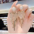 thumbnail image 2 of Pendientes de moda para mujer, aretes colgantes de cadena larga, joyería   JM, 2 of 4