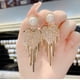 thumbnail image 2 of Pendientes de moda para mujer, aretes colgantes de cadena larga, joyería   ER, 2 of 4