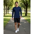 thumbnail image 4 of Real Essentials 4 Pack: Men's Dry-Fit UV Moisture Wicking UPF 50+ SPF Sun Protective Fishing Hiking Active Long Sleeve Shirt, 4 of 6