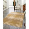thumbnail image 2 of Golden Plaid Wool Rug, 2 of 8