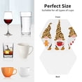 thumbnail image 6 of Sigee Christmas Gnomes In Leopard for Water-Resistant, Heat-Resistant, Non-Slip Leather Coasters Set, Ideal for Coffee Table, Office, Bar, Home Decor-Hexagon, 6 of 6