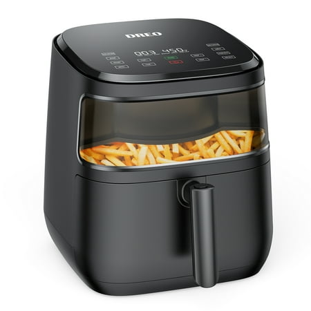 

FANTSLY Air Fryer Visible Window Oilless Electric Cooker with 11 Cooking Functions 6.8QT 100 Recipes 100℉ to 450℉