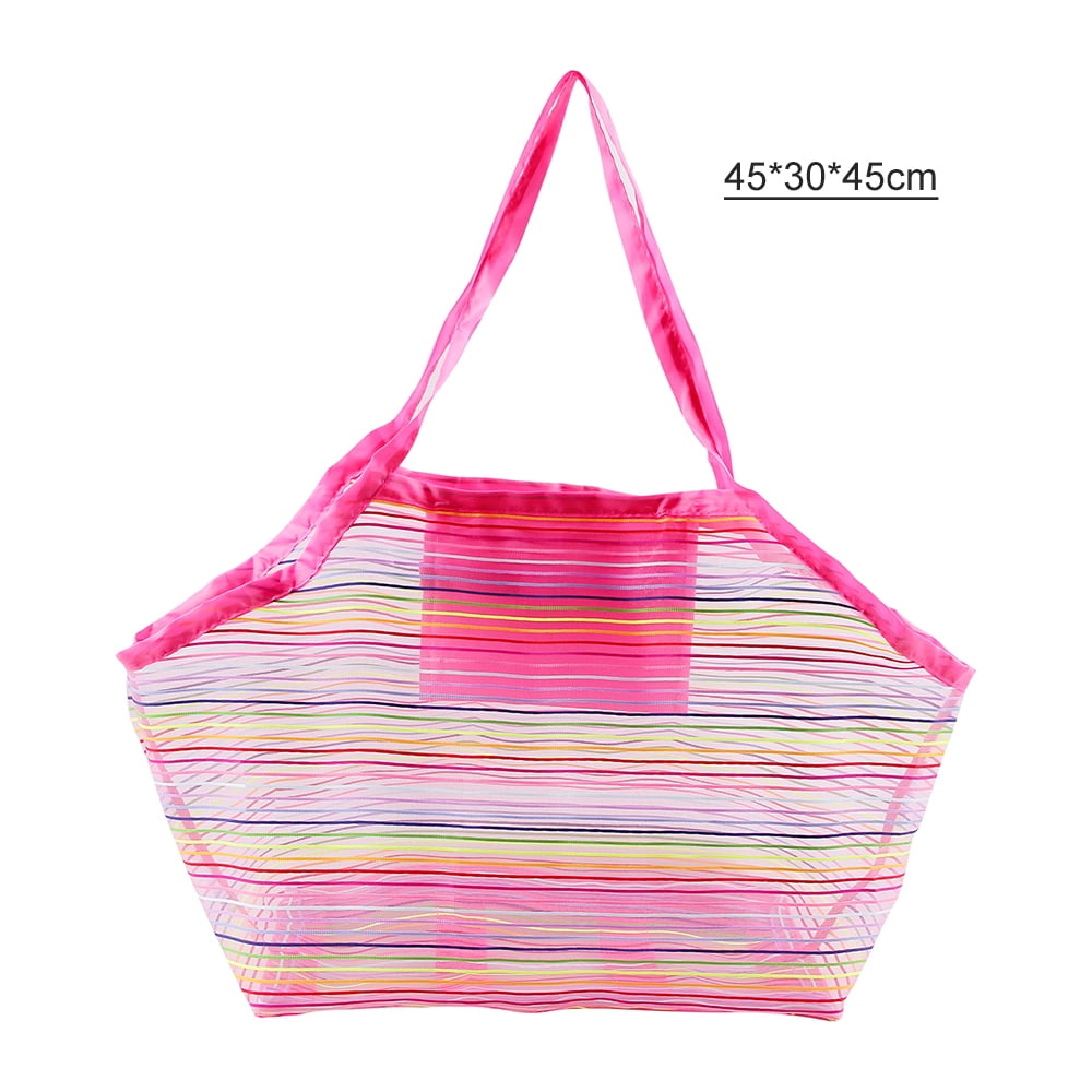 mesh beach bag for sand toys