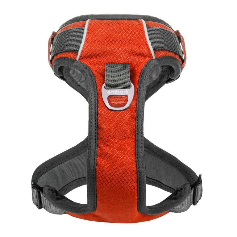 Embark Adventure Dog Harness No-Pull Dog Harness for Small Dogs, Medium &  Large. 2 Leash Clips, Front & Back with Control Handle, Adjustable Orange