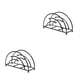thumbnail image 4 of Soporte de papel Baño Cocina Toalla Pañuelos Naiovety 2Conjunto Negro, 4 of 6