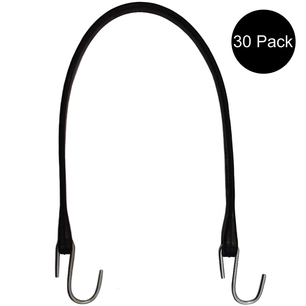 RAParts Set of Thirty (30) Natural Rubber 21" Bungee Tire Chain Truck Trailer Tie Down Cord Strap